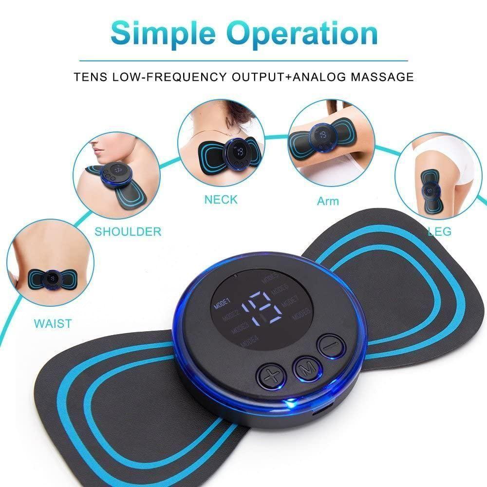 ELECTRIC Mini Massager with 8 Modes and 19 Strength Levels  Rechargeable